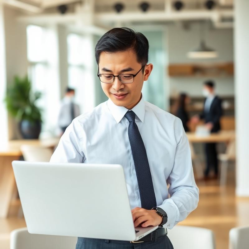 中堅企業のマネージャー